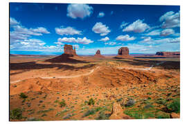 Magnettafel Blauer Himmel über Monument Valley II