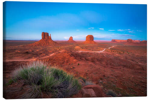 Quadro em tela Monument Valley ao pôr do sol