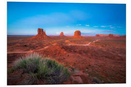 PVC print Monument Valley in the sunset