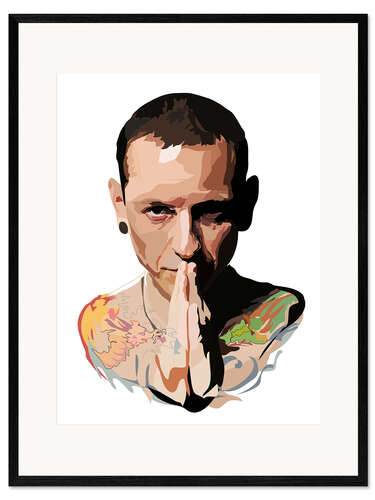 Gerahmter Kunstdruck Chester Bennington