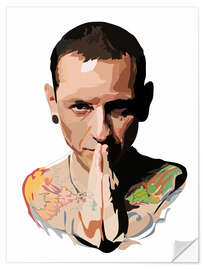 Naklejka na ścianę Chester Bennington