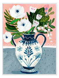 Wandbild  Folklore-Vase - Sharon Montgomery