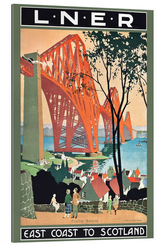 Gallery print Traveling on the East Coast to Scotland (English)