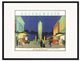 Gerahmter Kunstdruck Bournemouth (englisch)