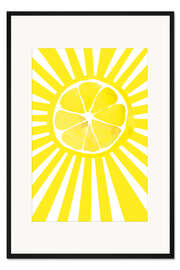 Gerahmter Kunstdruck Zitronensonne