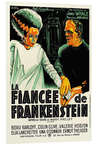 Foam board print Bride of Frankenstein