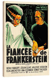 Quadro de madeira Bride of Frankenstein