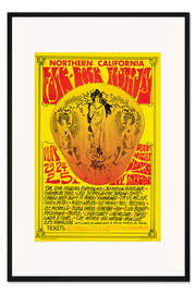 Gerahmter Kunstdruck Northern California Folk-Rock Festival (englisch)
