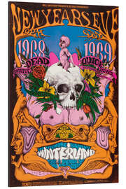 Aluminium print New Year's Eve Concert, Grateful Dead