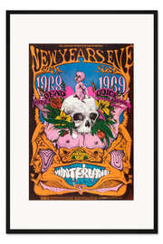 Gerahmter Kunstdruck New Year's Eve concert, Grateful Dead