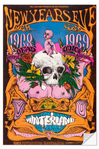 Wall sticker New Year's Eve Concert, Grateful Dead