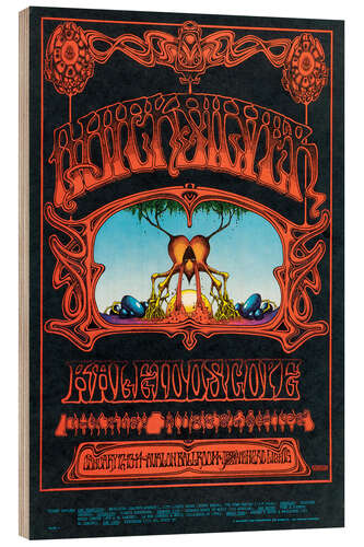 Wood print Quicksilver Messenger Service