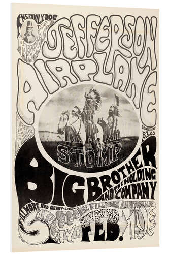 Stampa su PVC Jefferson Airplane 1966