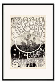 Gerahmter Kunstdruck Jefferson Airplane 1966