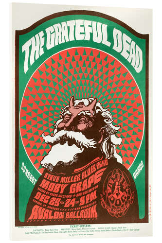 Acrylglas print Grateful Dead Concert 1966