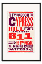 Gerahmter Kunstdruck Cypress Hill, With 311, Konzert 1996