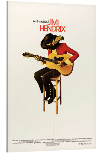 Aluminium print Jimi Hendrix 1973