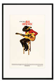 Gerahmter Kunstdruck Jimi Hendrix 1973