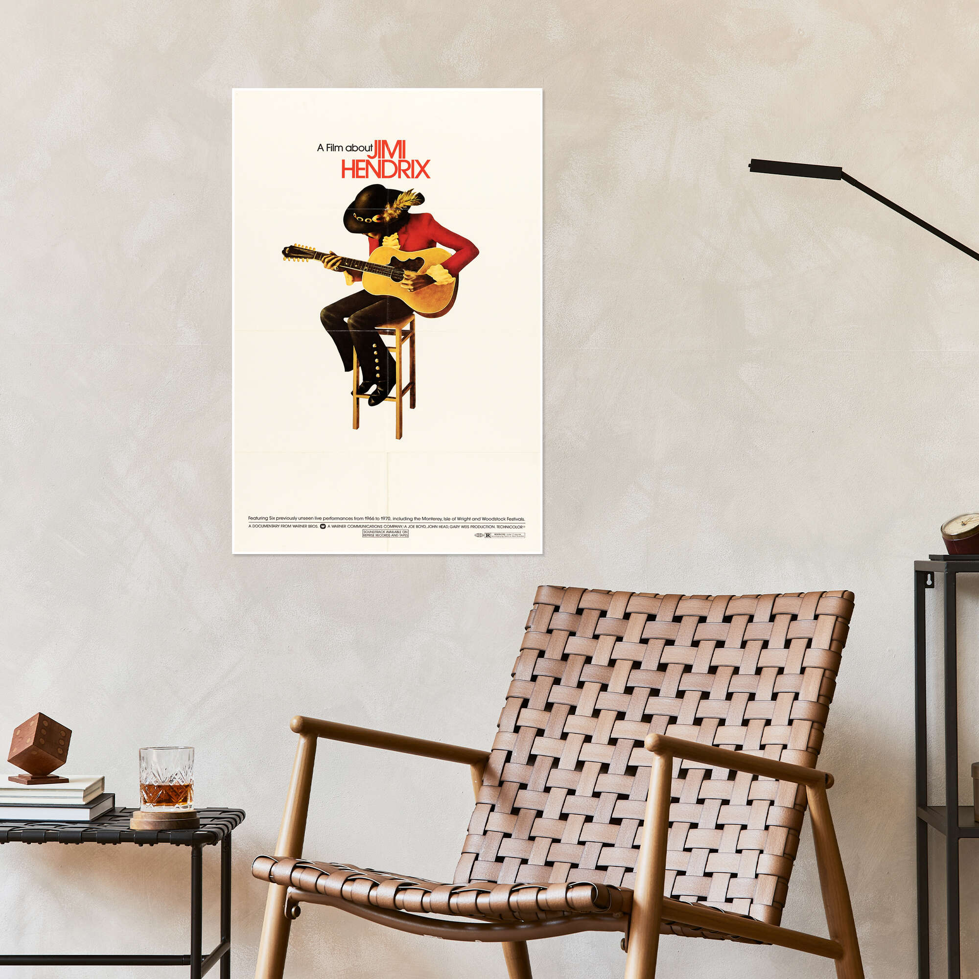 Jimi Hendrix 1973 print by Vintage Entertainment Collection