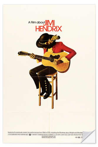 Wandsticker Jimi Hendrix 1973