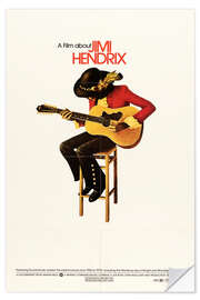 Sticker mural Jimi Hendrix 1973