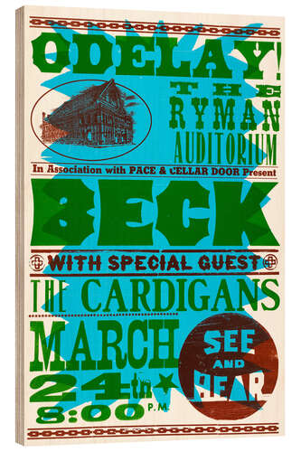 Wood print Beck With Special Guests, The Cardigans 1990s