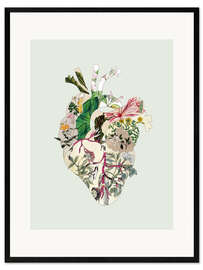 Innrammet kunsttrykk Botanical heart