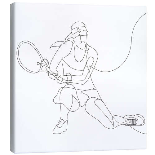 Canvas print Tennis Player