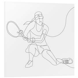 Foam board print Tennis Player