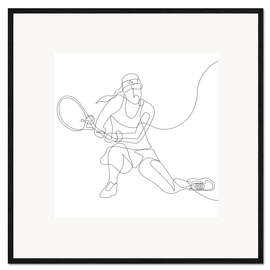 Framed art print Tennis Player