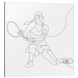 Magnettafel Tennis-Spieler