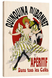 Quadro de madeira Quinquina Dubonnet (francês) - Jules Chéret