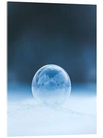 Akrylbilde Frozen soap bubble