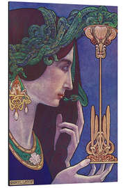 Magnettafel Frau mit Schlangen