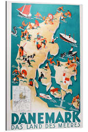 Magnettafel Dänemark, das Land des Meeres