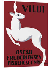 Foam board print Vildt - Oscar Fredericksen Fiskehuset No. 1 (Danish)