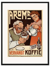 Gerahmter Kunstdruck Aroma Kaffee (niederländisch)