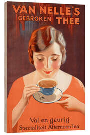 Print på træ Van Nelle tea (Dutch)