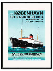 Gerahmter Kunstdruck Kopenhagen (dänisch)