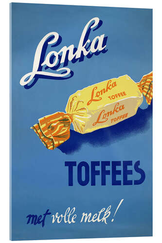 Acrylglasbild Lonka Toffees (niederländisch)