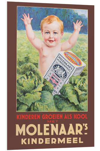 Print på skumplade Molenaars children's meal (Dutch)