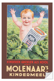 Selvklebende plakat Molenaars children's meal (Dutch)