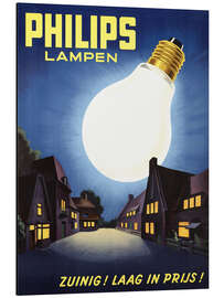 Obraz na aluminium Philips lamps, advertising poster (Dutch)