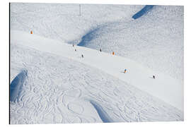 Aluminiumsbilde Distant ski slope near Kleine Scheidegg