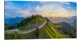 Alubild Rossfeld Panoramastraße in Berchtesgaden