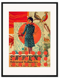 Gerahmter Kunstdruck Superteen