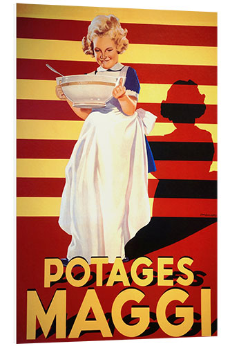 Bilde på skumplate Maggi soups, advertising poster (French)