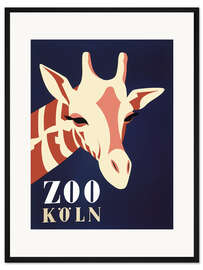Gerahmter Kunstdruck Zoo Köln