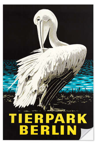 Selvklebende plakat Tierpark Berlin (German)