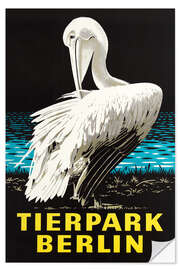 Selvklebende plakat Tierpark Berlin (German)